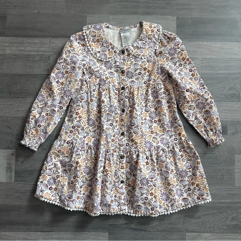 Max Studio Kids Girls Floral Button-Up Dress 5T - Picture 1 of 7